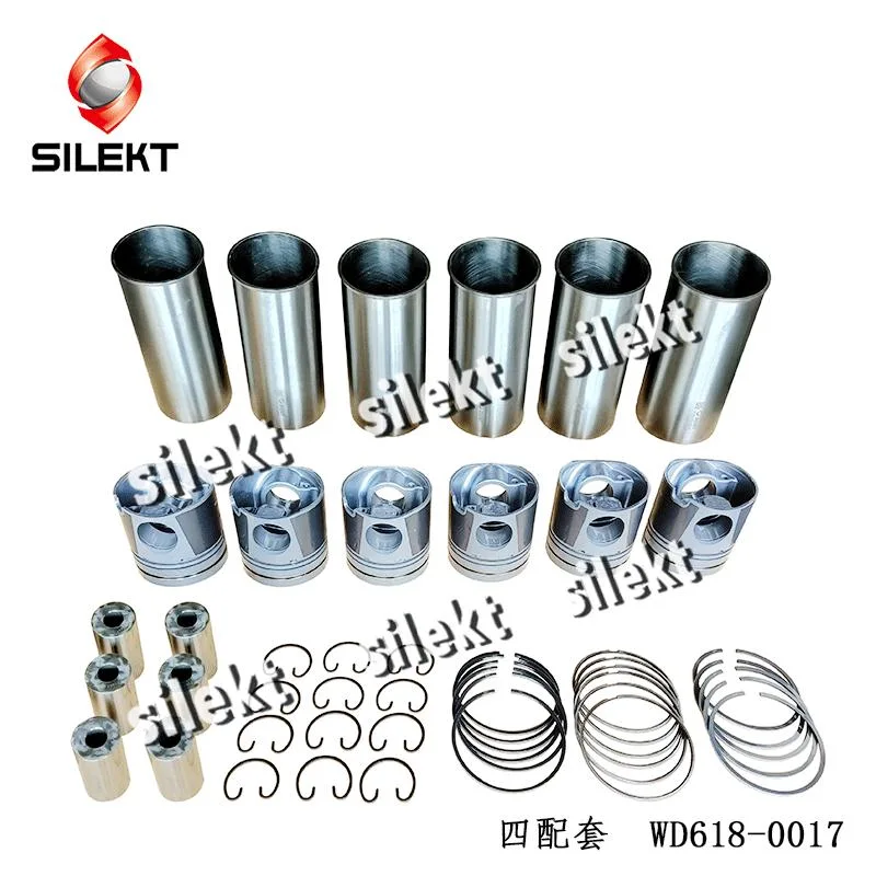 Cylinder Liner Kit Wd618 Piston 612600030017 Auto Engine Diesel Sleeve Parts